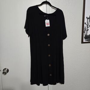 Forever 21 2xl Black Knit Dress